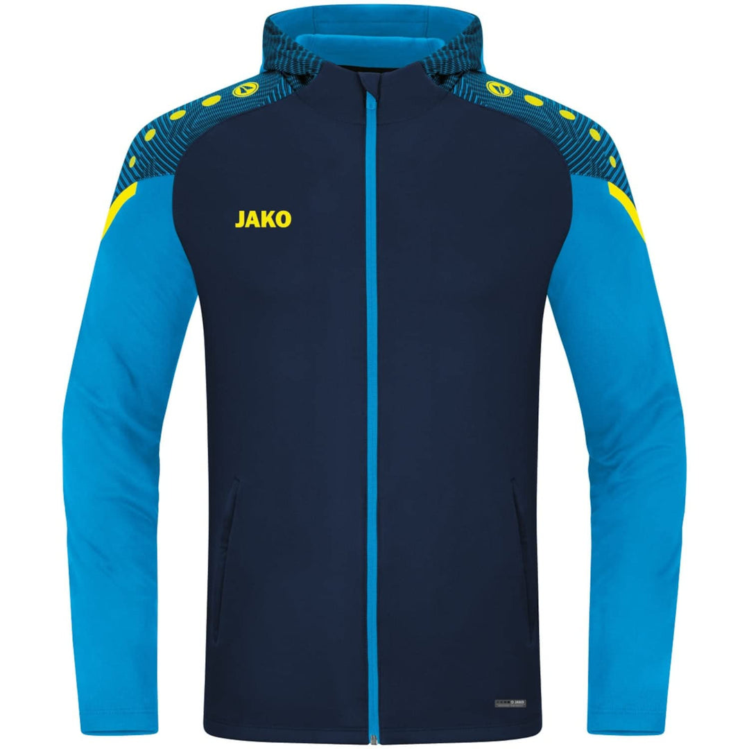 JAKO Herren Kapuzenjacke Performance, neonorange/weiss/marine, M, 6897, S Marine/Jako-blau
