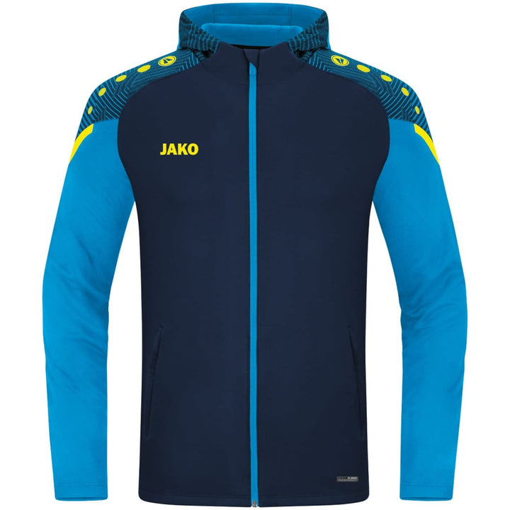JAKO Herren Kapuzenjacke Performance, neonorange/weiss/marine, M, 6897, S Marine/Jako-blau