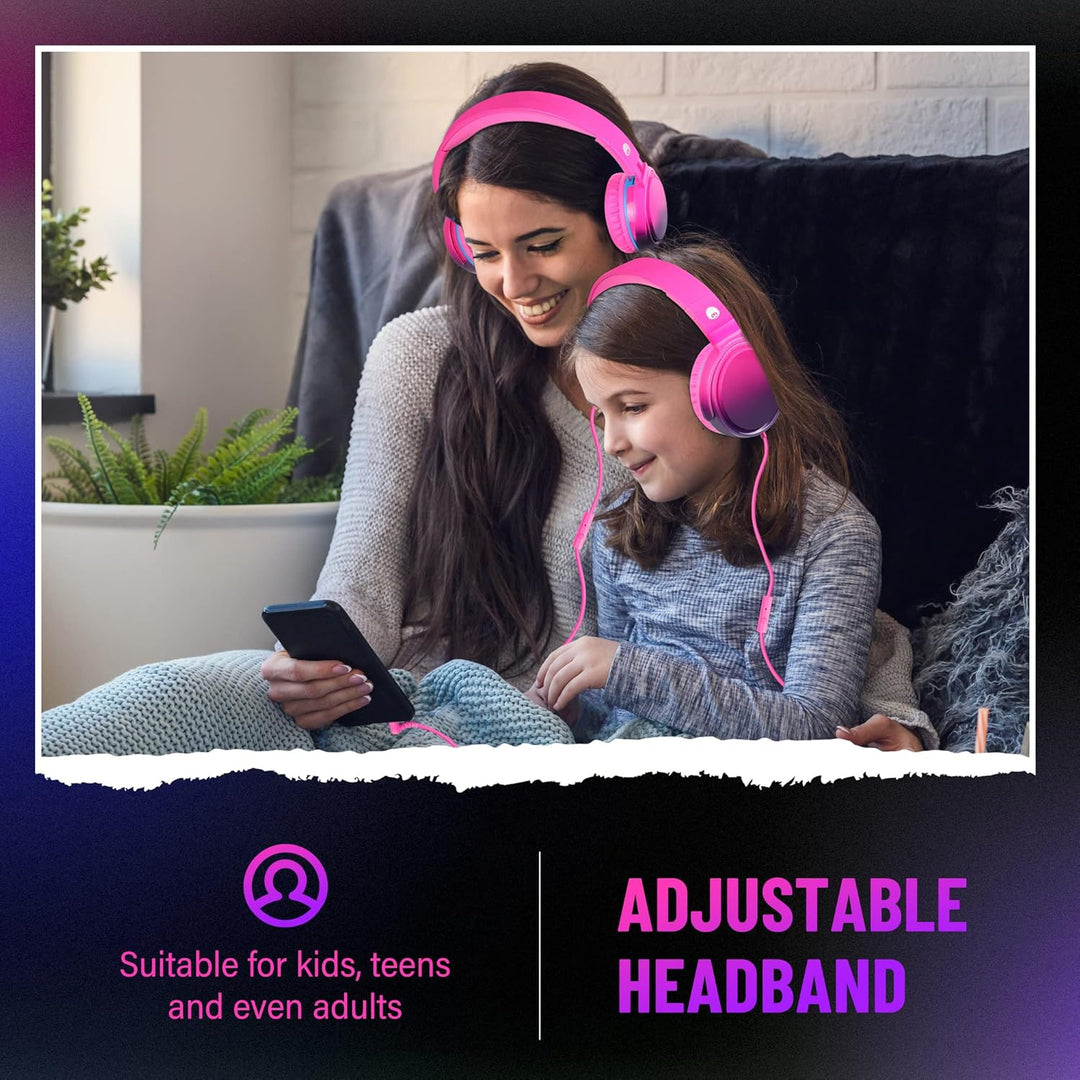 RockPapa Grade Faltbare HiFi Kopfhörer Headphones mit Mikrofon für Computer PC Cellphones Tablets iP