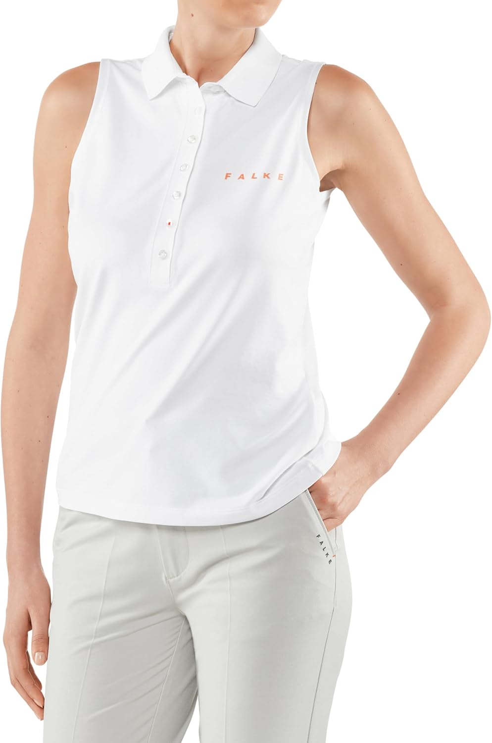 FALKE Damen Go Sleeveless Polohemd, S