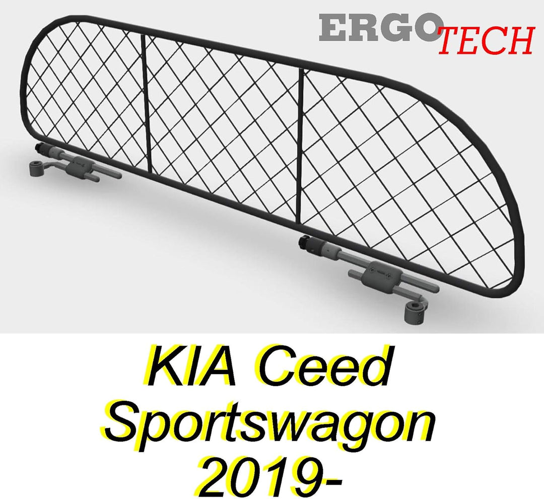ERGOTECH Trennnetz Trenngitter für Kia Ceed Sportswagon (ab BJ 2019), RDA65-S kki027, für Hunde und