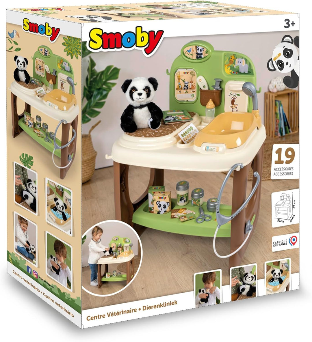 Smoby - Tierarzt Klinik - Spielset für angehende Tierärzte - Mit vielen Zubehörteilen und Funktionen