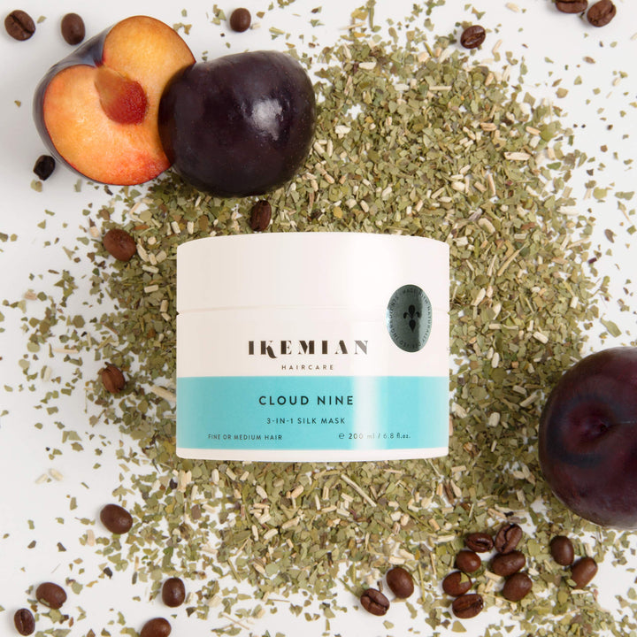 Ikemian 3-in-1 Haarmaske Cloud Nine, Feuchtigkeit, Volumen und Glanz für feines und beanspruchtes Ha