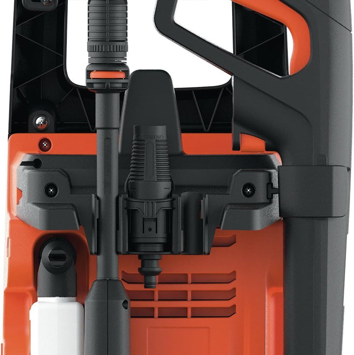 BLACK+DECKER Hochdruckreiniger BXPW1600PE mit Patio Cleaner und Feste Bürste (1600 W, 125 bar, 420 l