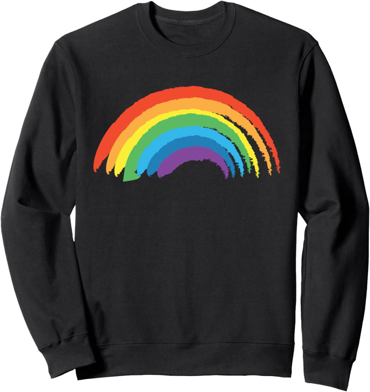Regenbogen mit schönen bunten Farben - Retro Vintage Sweatshirt