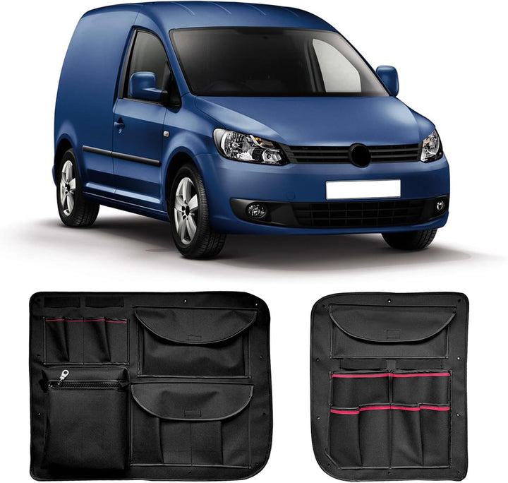 Scheunentüren Aufbewahrungs-Organizer Kompatibel mit VW Caddy 2003-2021, 2pcs Scheune Arbeit Werkzeu