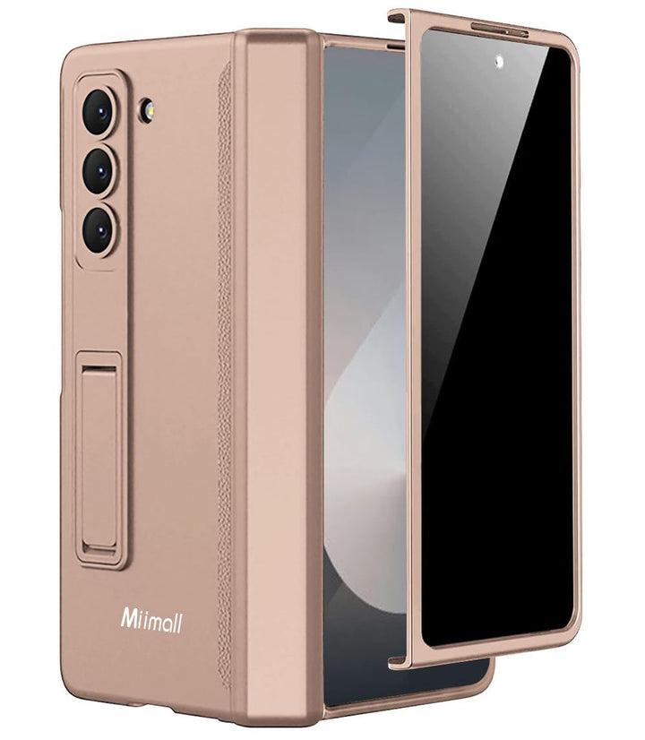 Miimall Kompatibel mit Samsung Galaxy Z Fold 6 Hülle mit Displayschutz Anti-Peeping+Magnetischer Sch