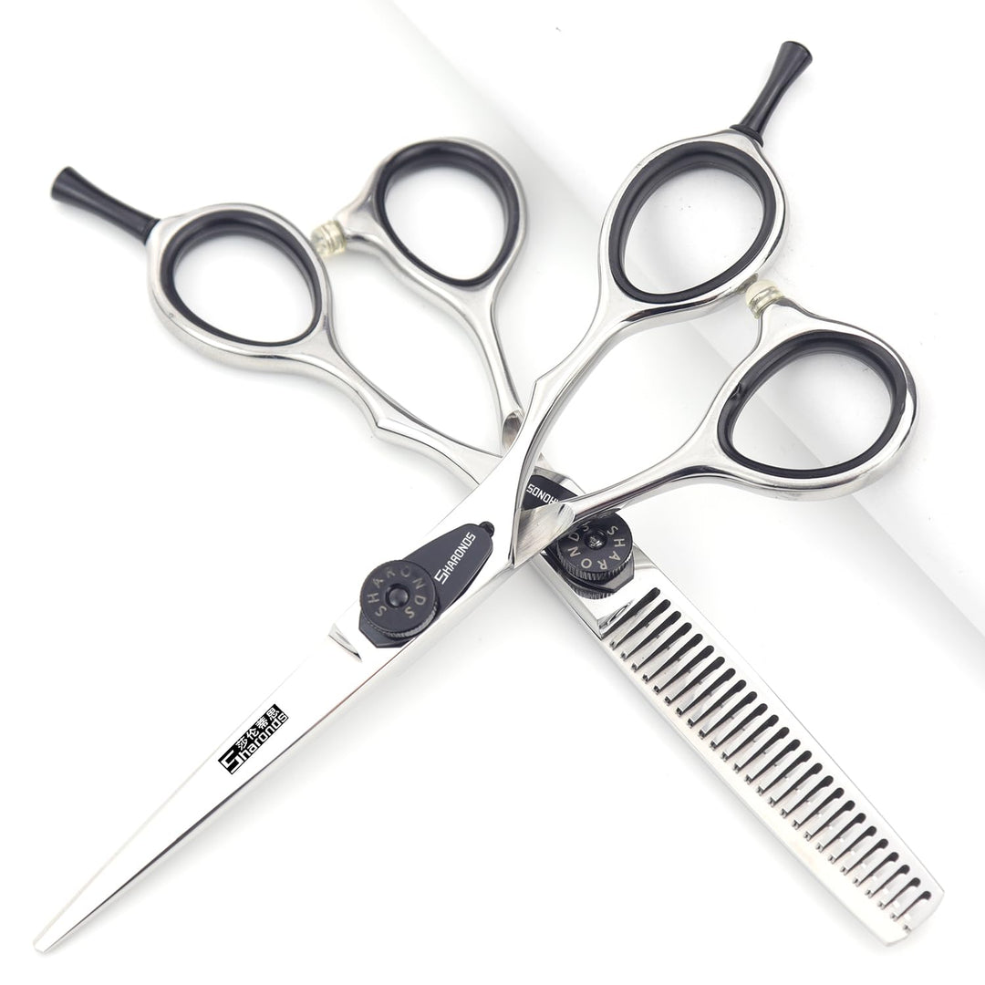 5,5/6 Zoll japanischer 440C Laser Haarschneidesalon professioneller Friseur Ausdünnung Haarschnitte