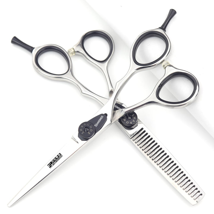 5,5/6 Zoll japanischer 440C Laser Haarschneidesalon professioneller Friseur Ausdünnung Haarschnitte