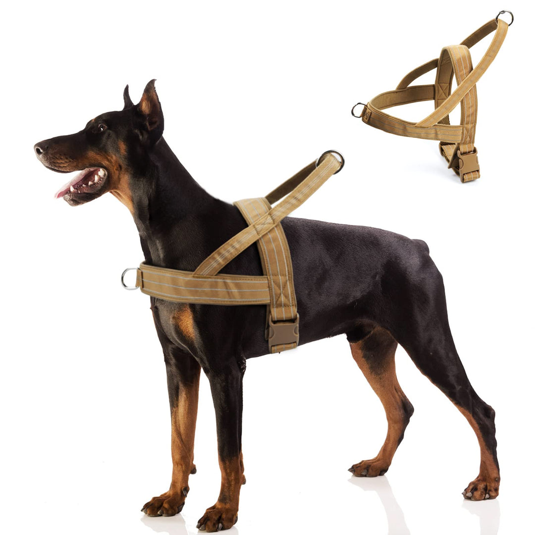 Hundegeschirr, Anti-Zug Geschirr Reflektierende Hundegeschirr für Mittlere Grosse Hunde, Verstellbar
