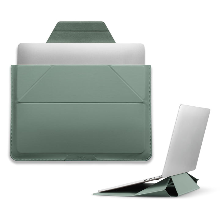 MOFT Laptop Hülle Tasche & Laptop Ständer für 15-16 Zoll Notebook, Laptoptasche aus Kunstleder mit 2