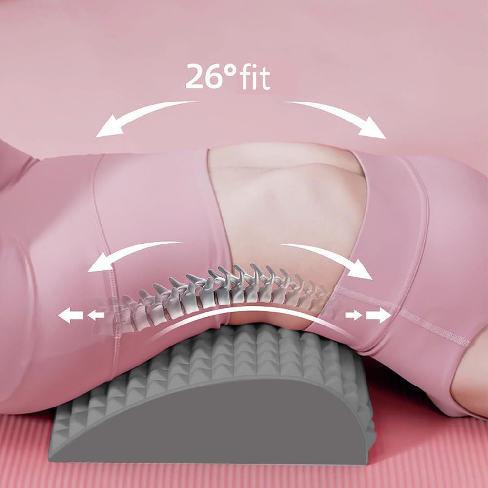 Jiahuade Lendenwirbelkissen Stützen Eva,Lendenkissen Orthopädisch,Nackenknacker Zur Linderung,Rücken