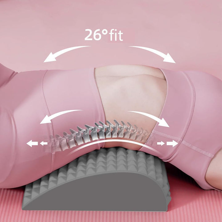 Jiahuade Lendenwirbelkissen Stützen Eva,Lendenkissen Orthopädisch,Nackenknacker Zur Linderung,Rücken