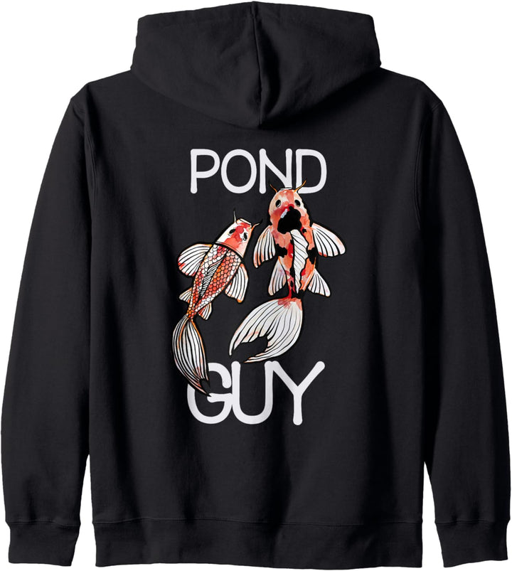 Koi Pond Koi-Teich-Kunst Ich liebe Koi-Fisch-Aquarell Kapuzenjacke