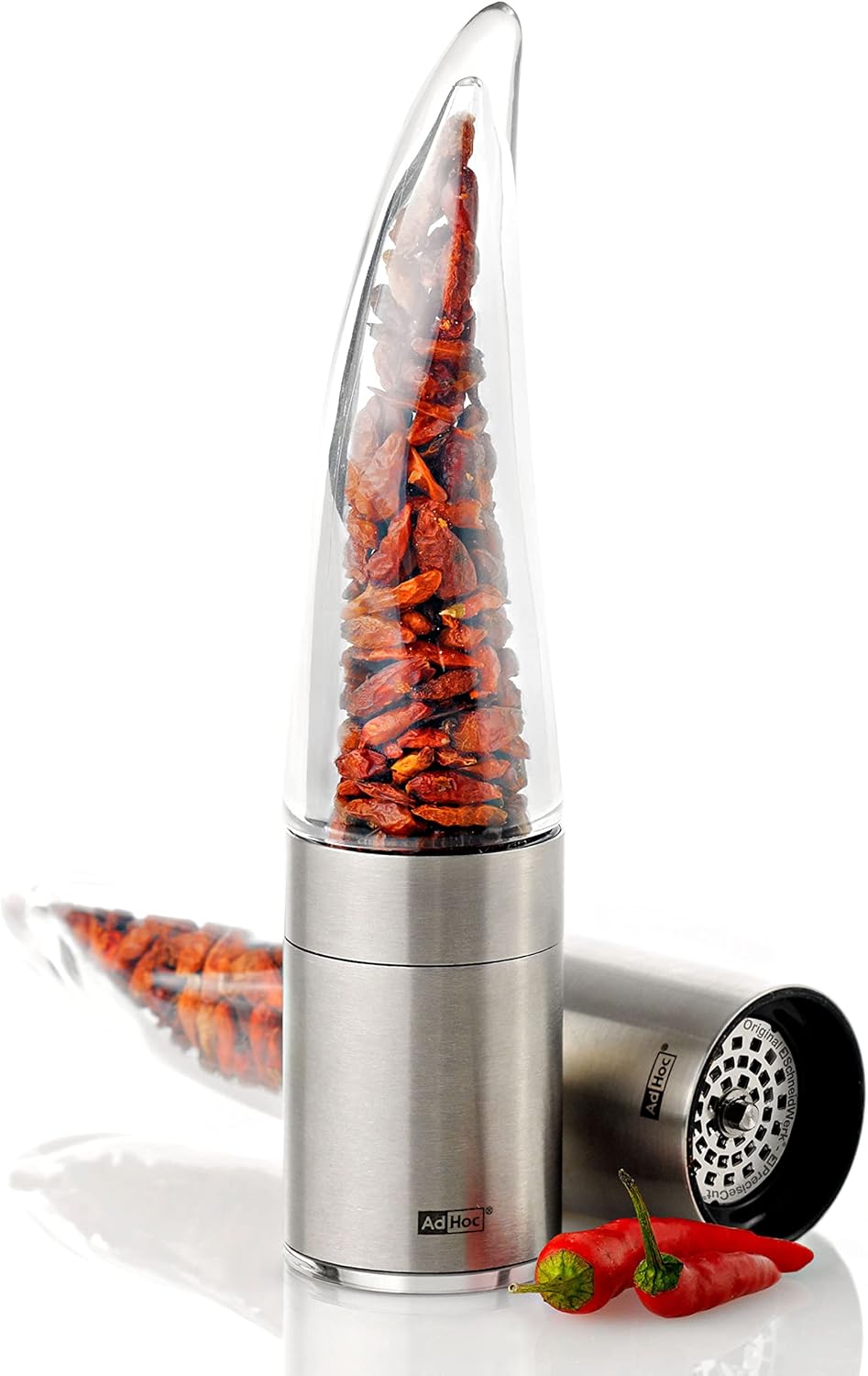 AdHoc MP203 Chilischneider Pepe | messerscharfe Chili Mühle mit original SchneidWerk und Aromaschutz