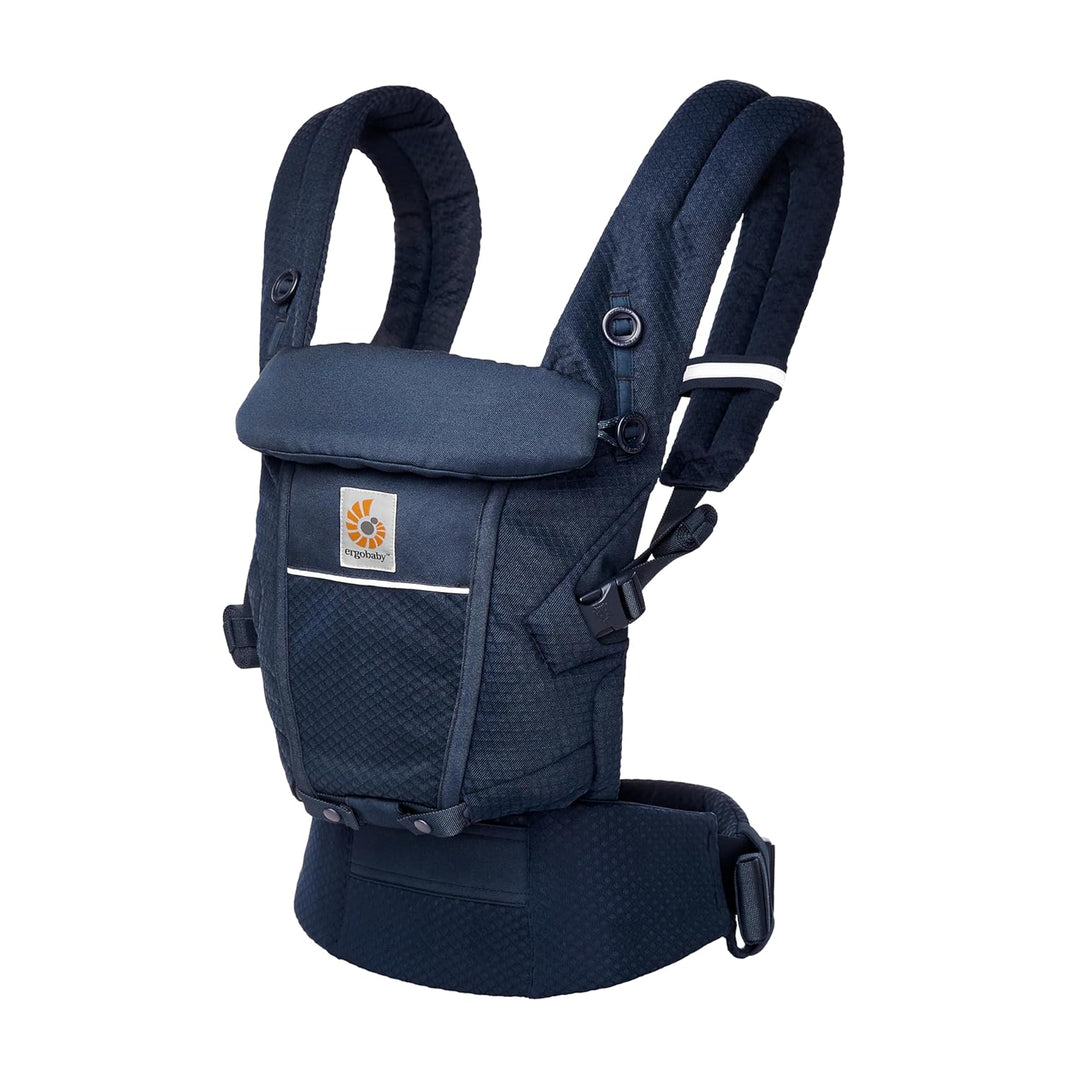 Ergobaby Adapt Babytrage für Neugeborene ab Geburt, 3-Positionen SoftFlex Mesh Ergonomische Babybauc