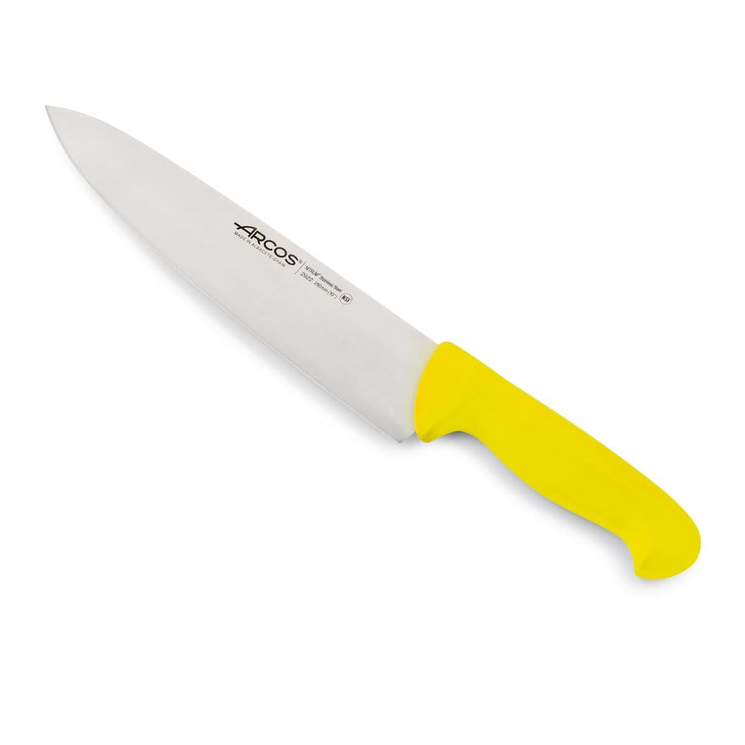 Arcos Serie 2900 - Kochmesser - Klinge Nitrum Edelstahl 250 mm - HandGriff Polypropylen Farbe Gelb 2