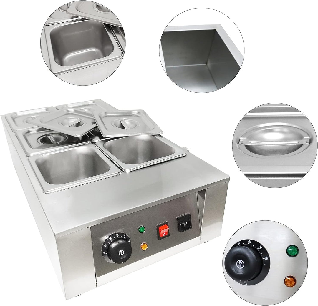 6 Schmelztiegel Edelstahl Schokoladen Schmelzmaschine Chocolate Melter Schokolade SchmelzgeräT Schok