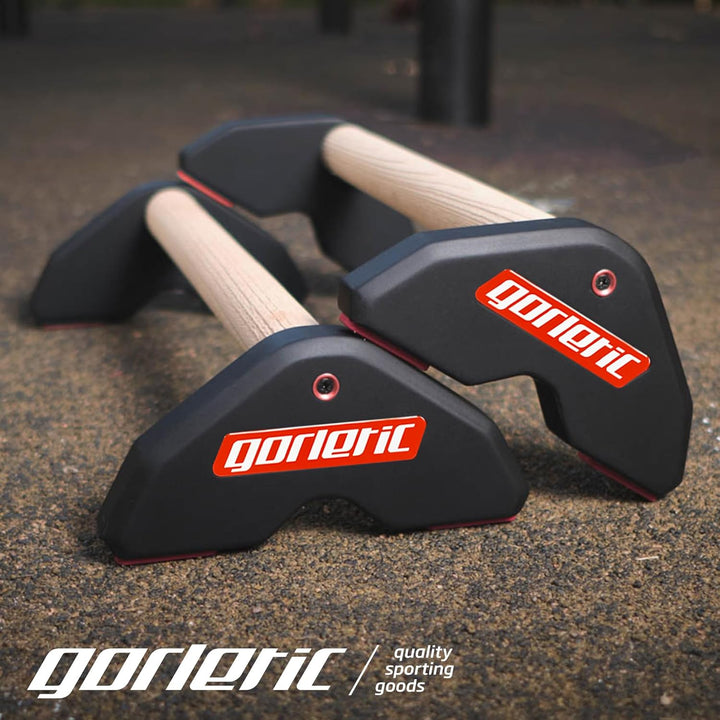 LowFit PRO Gorletic Calisthenics Parallettes - Gymnastik Parallettes, einfacher Transport, Athleten