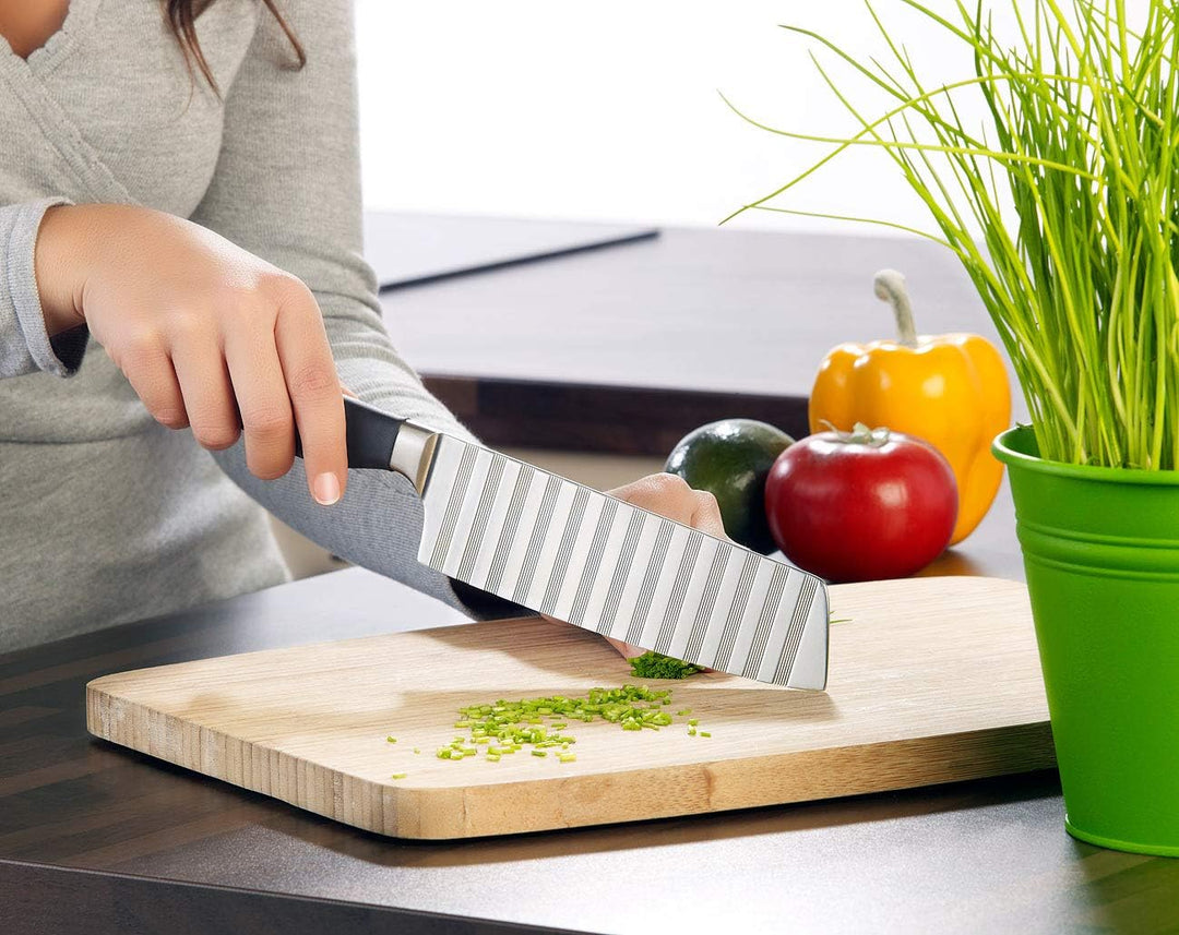 Universal-Küchenmesser: Antihaft-Hackmesser mit 17,5 cm Klinge (Universalmesser Küche, Messer)