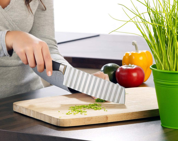 Universal-Küchenmesser: Antihaft-Hackmesser mit 17,5 cm Klinge (Universalmesser Küche, Messer)