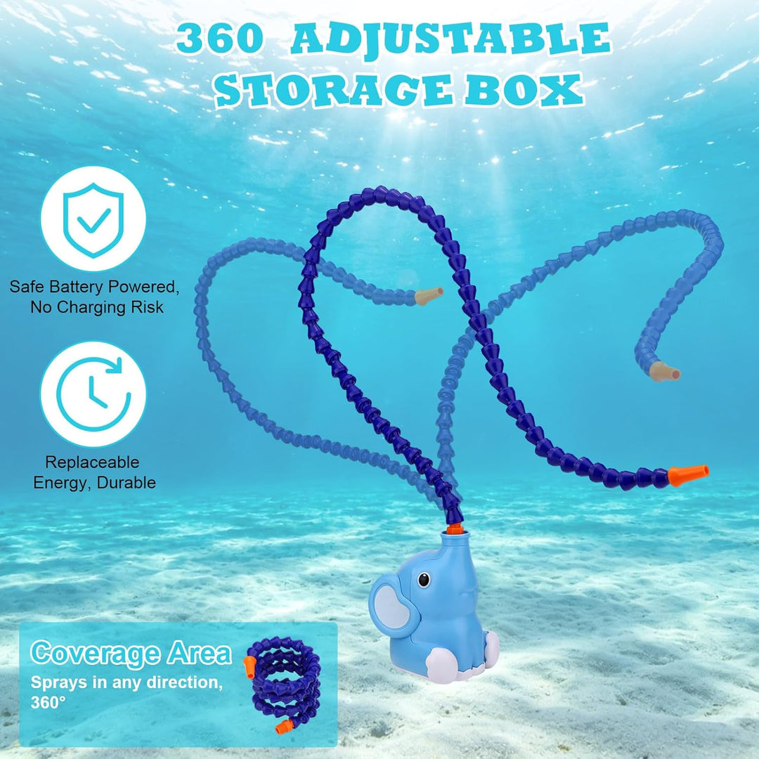 Pumpe for Kinder Outdoor Wassertisch, wasserdichte Elefantenform Batteriebetriebene Wassertischpumpe