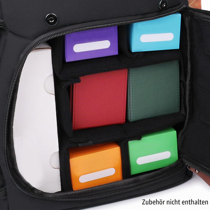 ENHANCE Sammelkarten-Aufbewahrungsbox, Rucksack in voller Grösse für Spielkarten – Platz für Karteno