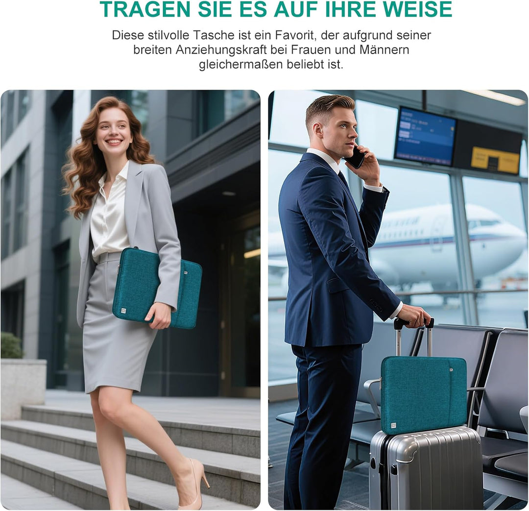 DOMISO 17 Zoll Wasserdicht Laptop Sleeve Case Notebook Hülle Schutzhülle Tasche Laptoptasche Schutza