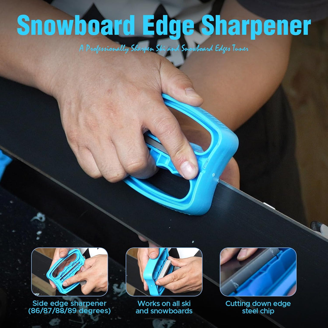XCMAN Komplettes Ski- und Snowboard-Set mit Wachsbügeleisen, Ski-Wachs, Kanten-Tuner, PTEX für Tunin