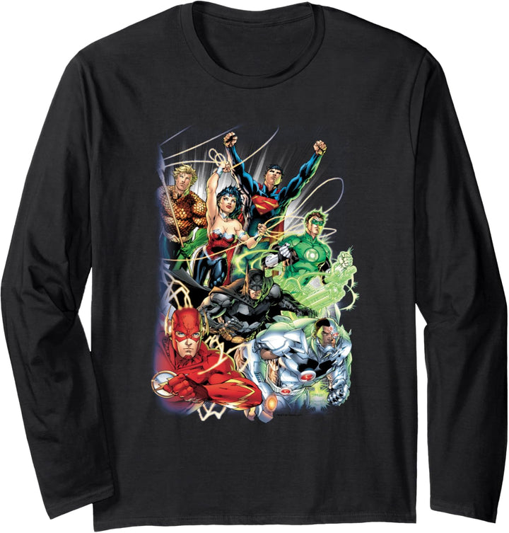 Justice League New 52 Cover #1 Langarmshirt