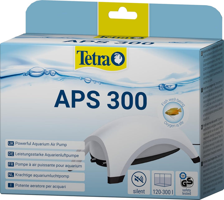 Tetra APS 300 Aquarium Luftpumpe - leise Membran-Pumpe für Aquarien von 120-300 L, weiss Weiss APS 3