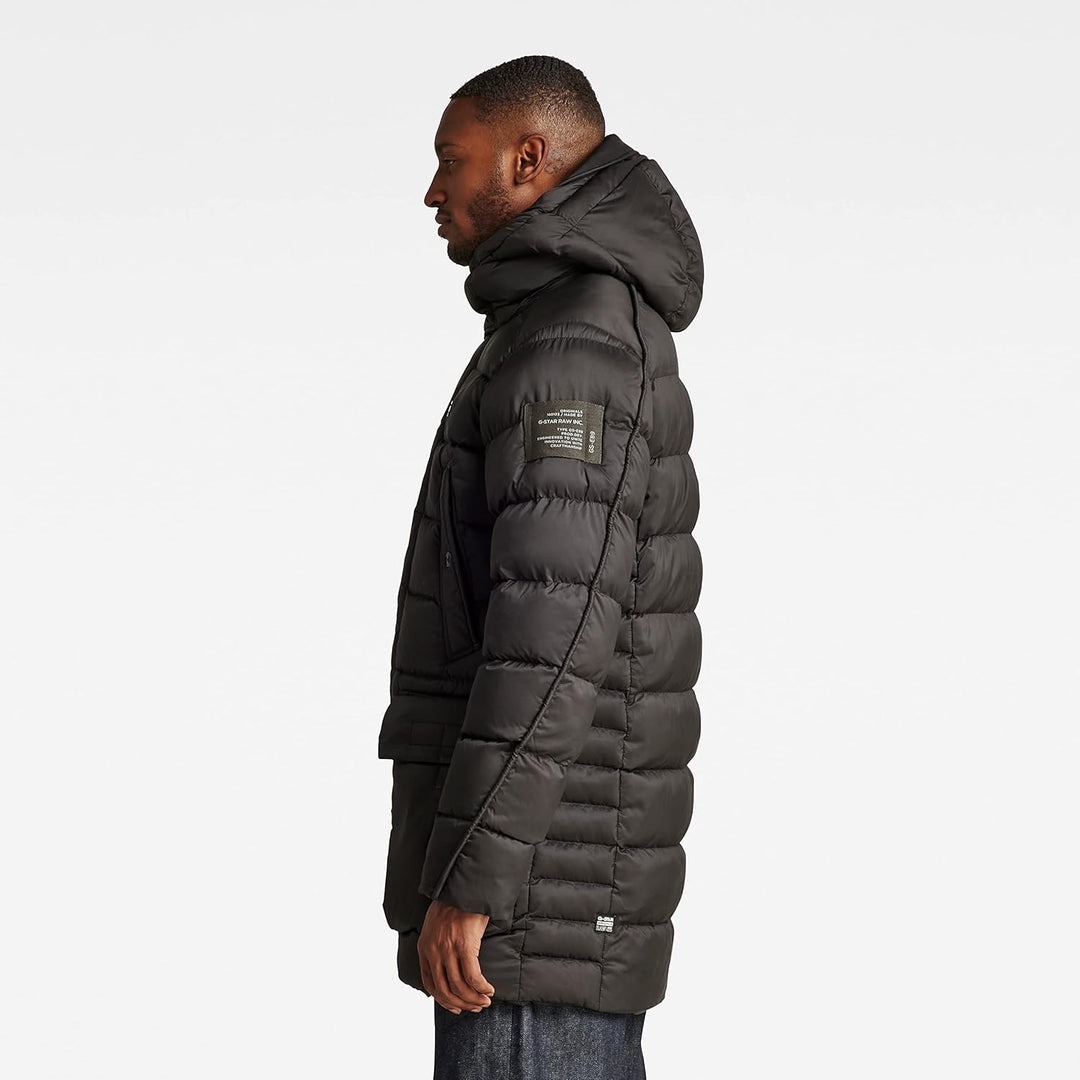 G-STAR Herren G-whistler Padded Hooded Parka Jackets XS Schwarz (dk black D20102-D199-6484), XS Schw