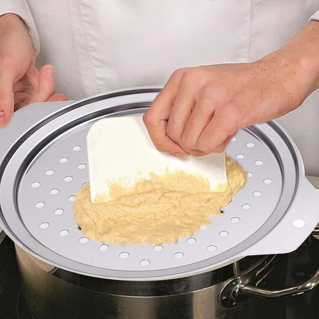 Spätzlesieb Aus Edelstahl Runden, Spätzlesieb Für Töpfe (24-28cm) - Mühelose Und Schnelle Herstellun