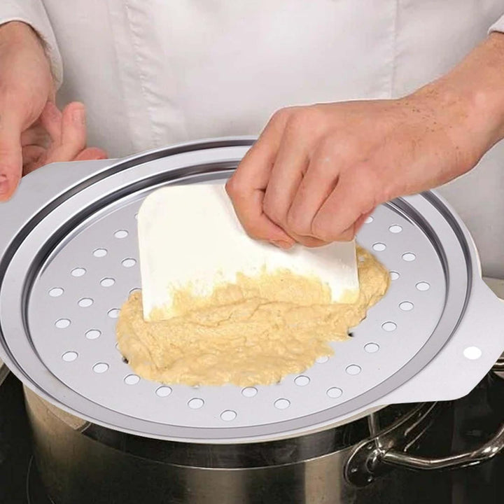 Spätzlesieb Aus Edelstahl Runden, Spätzlesieb Für Töpfe (24-28cm) - Mühelose Und Schnelle Herstellun