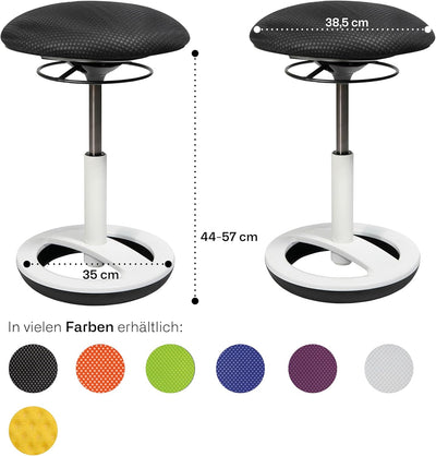 Topstar,SU43BR4,Sitness AA8Bob, ergonomischerSitzhocker, Arbeitshocker, Bürohockermit Schwingeffekt,