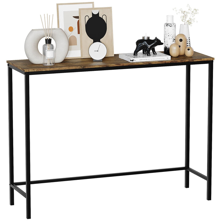 Vida Designs Brooklyn Konsolentische, Holz, Dark Wood, No Drawer Dark Wood No Drawer, Dark Wood No D