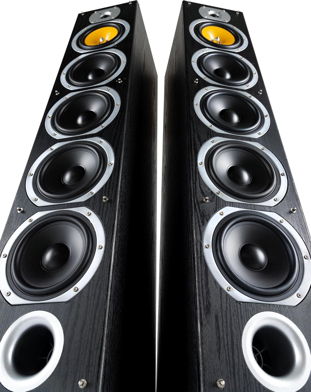 Bennett & Ross Exosphere 4-Wege HiFi Standlautsprecher Paar (200W RMS, 6,5" Subwoofer, 6,5" Tieftöne