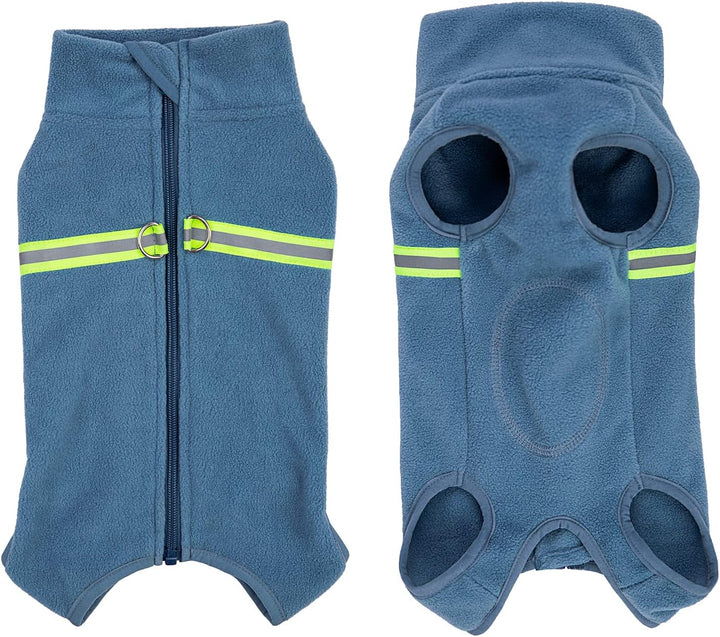 Winterkleidung für kleine Hunde, Winterkleidung, Mantel, weiches Fleece mit reflektierendem Hunde-Ei