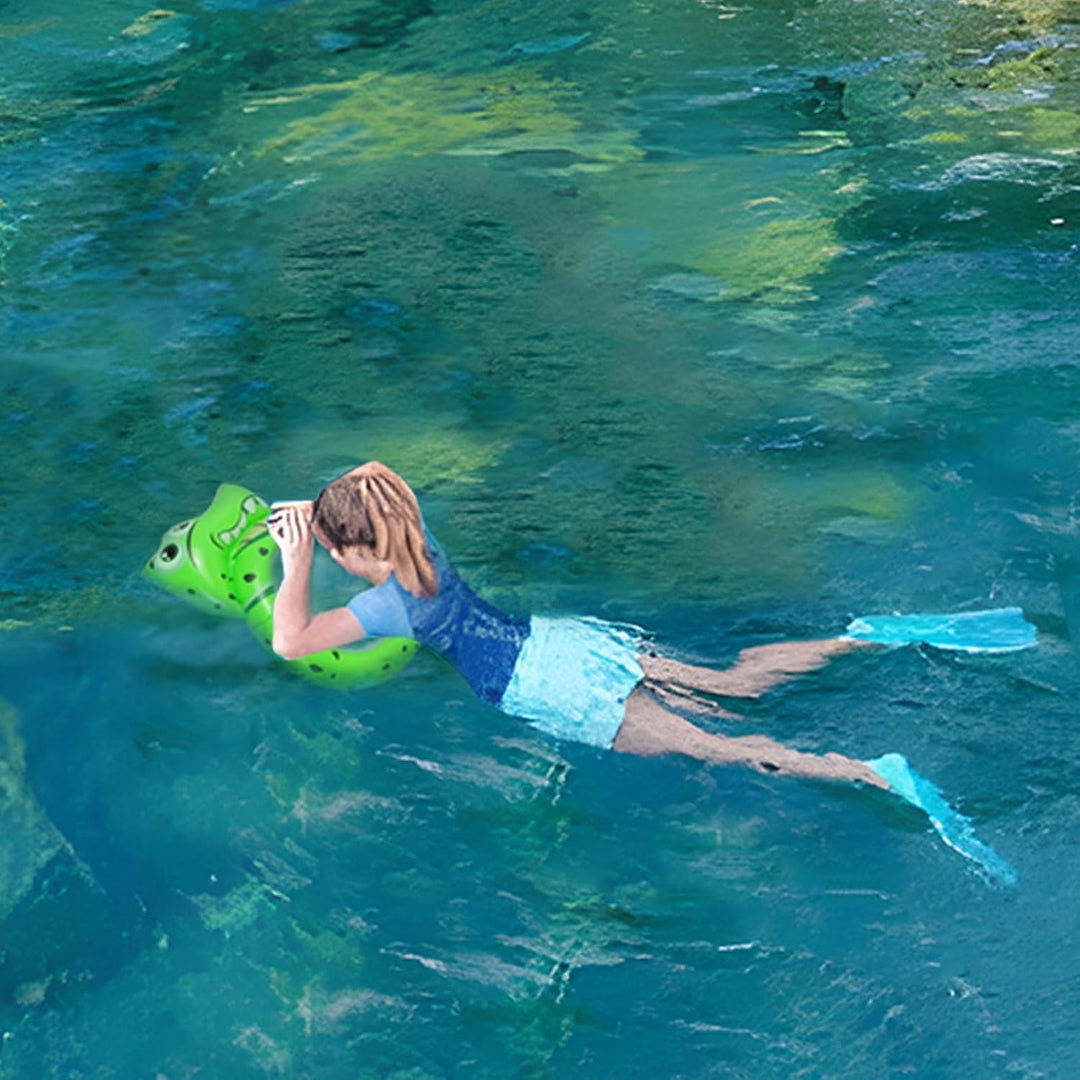 Balakaka Aufblasbare Pool-Schwimmer 62x40x11cm, Cartoon Krokodil Designs Aufblasbare Pool Flösse Tra