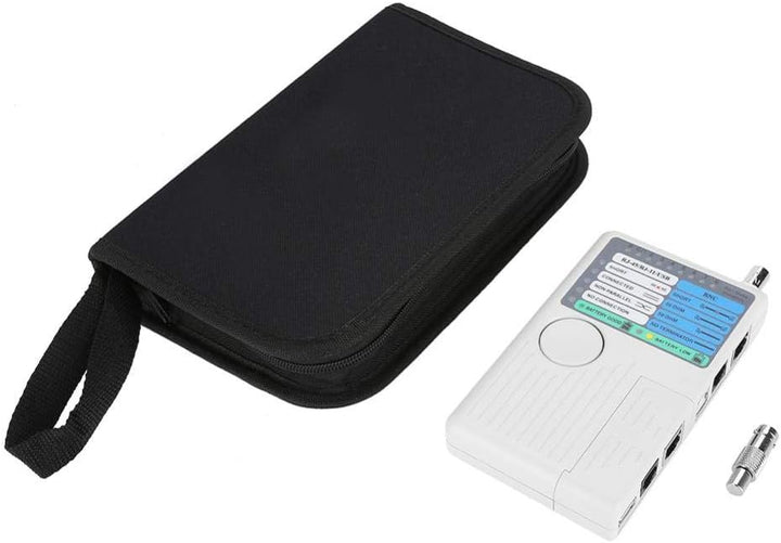 Oumefar 4 in 1 Netzwerk Kabel Tester RJ11 RJ45 USB BNC LAN tragbarer Netzwerkkabeltester Remote-Netz