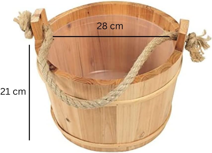 Croll & Denecke Saunakübel aus Holz, diameter 28