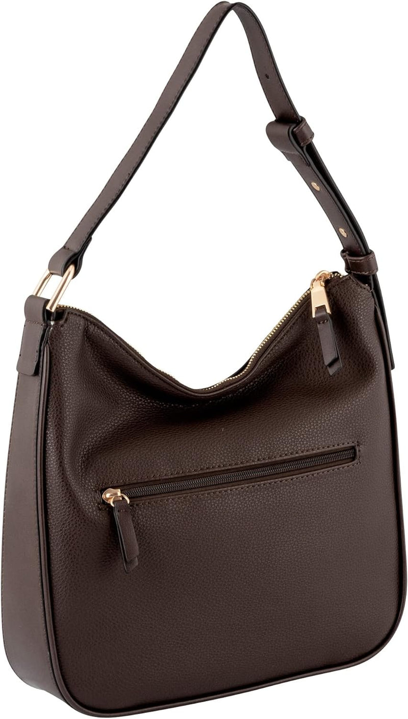 Gabor bags Valerie Damen Hobo Bag Schultertasche Dark Brown, Dark Brown