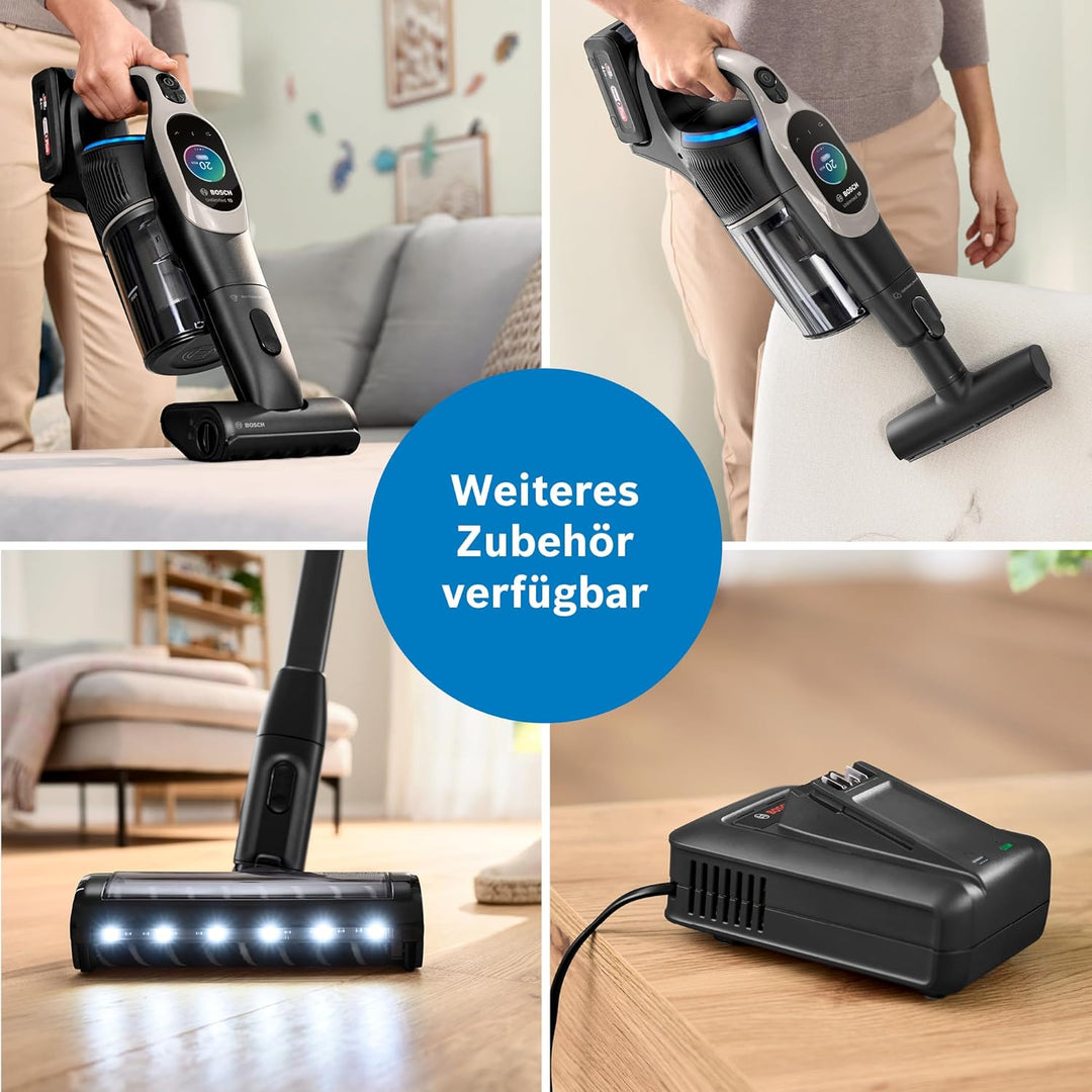 Bosch Möbelpinsel mit weichen Borsten BHZUNGFB, für Unlimited 9 und 10 Akku-Staubsauger, 360°-Rotati