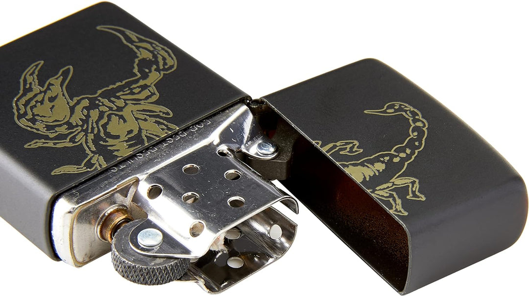Zippo PL 218 Scorpion Laser Engrave Feuerzeug, Messing, Design, 5,83,81,2