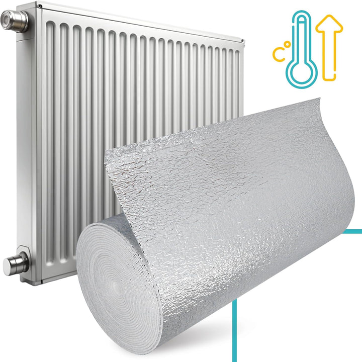 Heizkörper Reflexionsfolie Heizung Isolierfolie 3x0,5x15m Isoliermatte Thermofolie Dämmfolie Wärmere