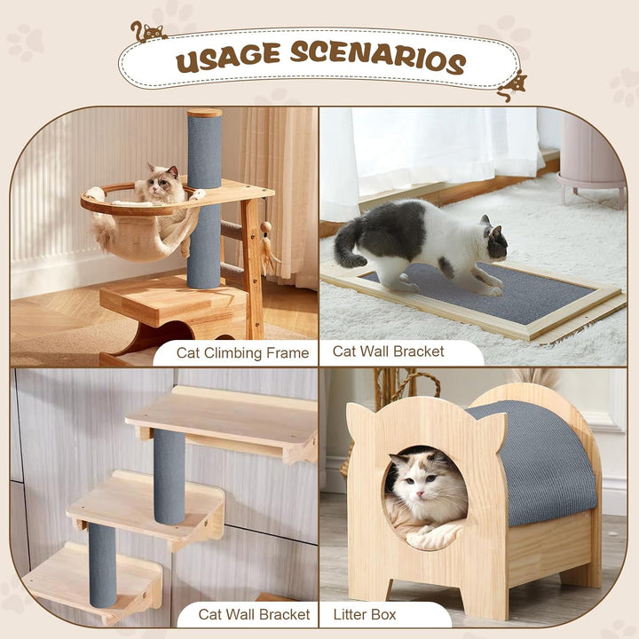 Kratzmatte Selbstklebend, 40cm x 400cm Kratzschutz Sofa Katze Selbstklebend, DIY Trimmbarer Kratzbre