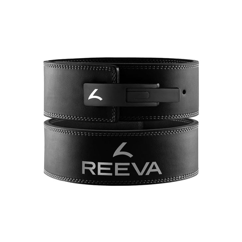 Reeva Halterriem Microfaser Lifting Belt – Gewichthebergürtel aus Mikrofaser mit Edelstahl-Schnalle
