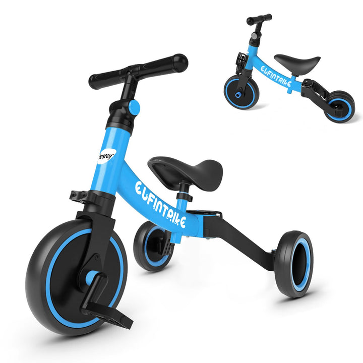 besrey 5 in 1 Laufräder Laufrad Kinderdreirad Dreirad Lauffahrrad Lauflernhilfe für Kinder ab 1 Jahr