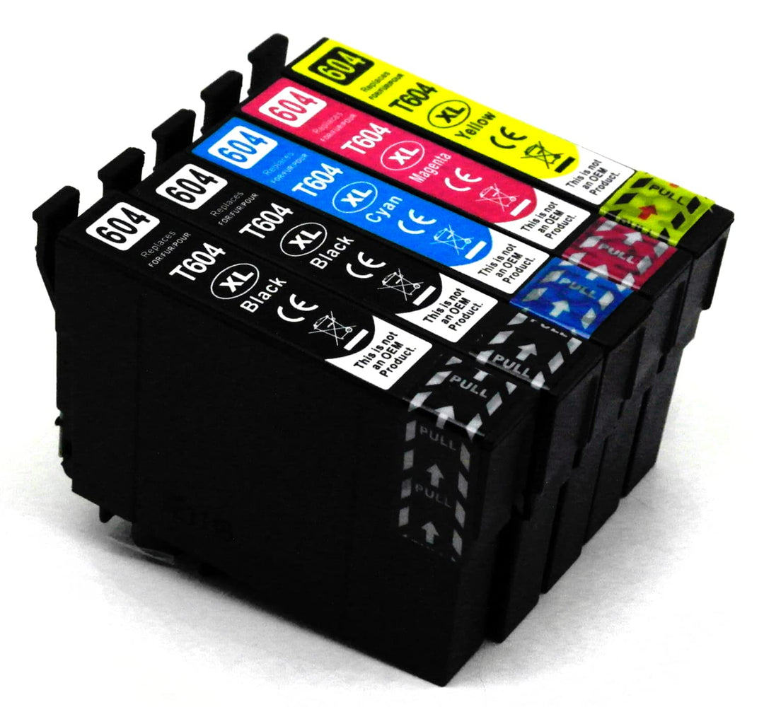 OBV 5X kompatible Tinte als Ersatz für Epson 604XL Multipack für XP-2200 2205 3200 3205 4200 4205 /