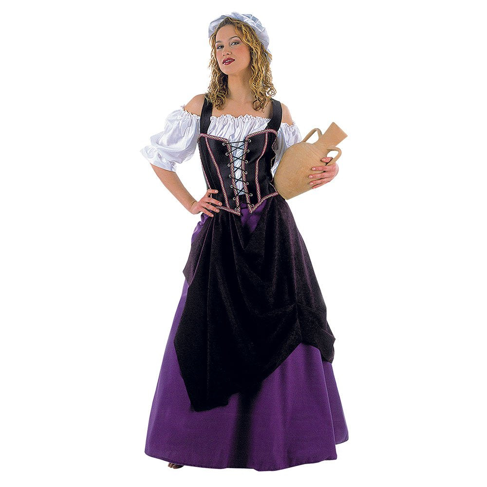 Limit Sport MA239 G.S - Damenkostüm Wirtin 4-teilig (Hemd-Mieder-Rock-Hut), S